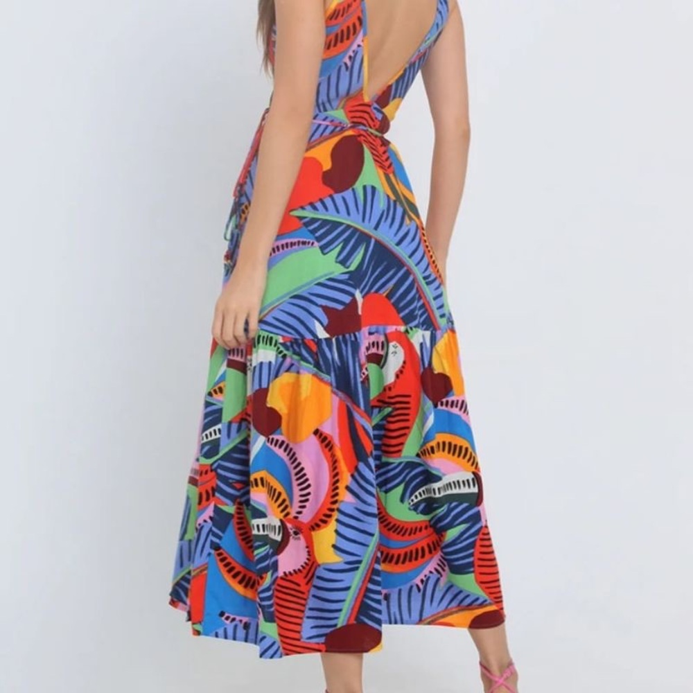 Farm Rio Colorful Wrap Dress - Picture 5 of 15